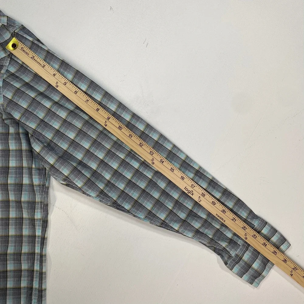 Wrangler 20X Competition‎ Men's Plaid Long Sleeve Snap Front Shirt XL